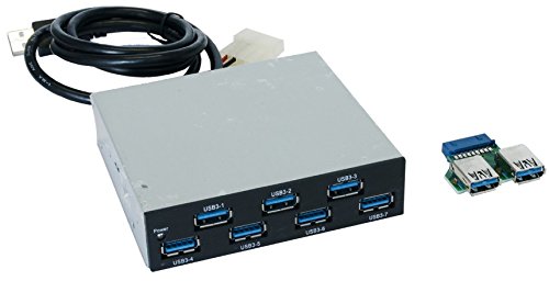 Exsys EX-1167 Interner USB 3.0 Hub, 7 Port, Front-Einbau von Exsys