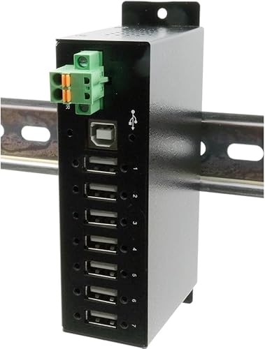 Exsys EX-1179HMVS - USB 2.0 Metall HUB mit 7 Ports mit 15KV ESD Überspannungsschutz von Exsys