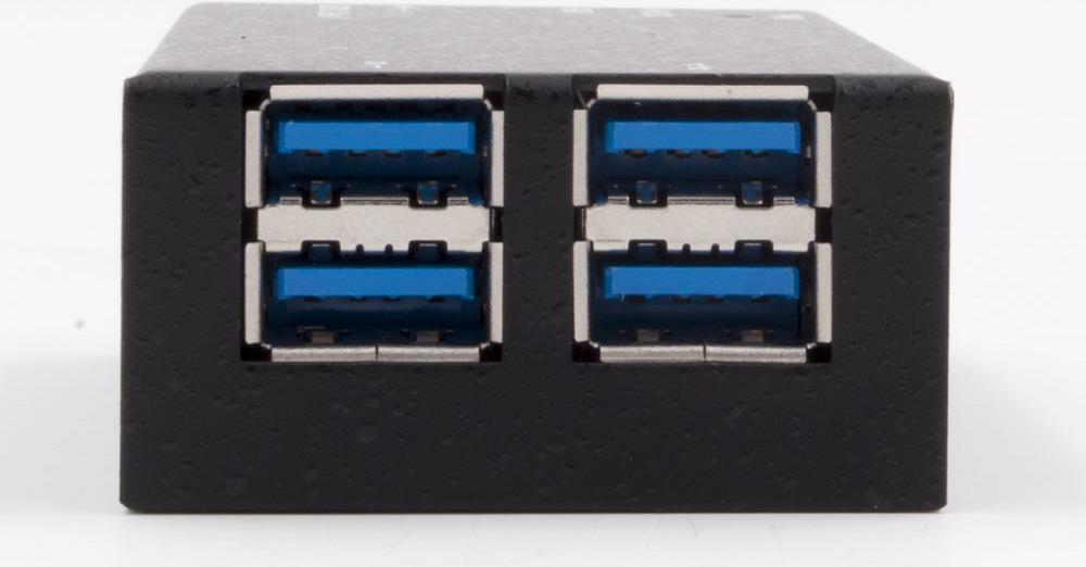Exsys EX-1180HMS - Hub - 4 x SuperSpeed USB3.0 - Desktop, an DIN-Schiene montierbar (EX-1180HMS) von Exsys