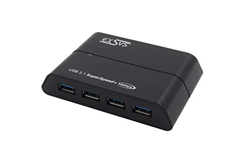 Exsys EX-1225 - USB 3.1 (Gen2) HUB mit 4 Ports USB A-Anschlüsse von Exsys