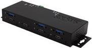 Exsys EX-1237HMVS - Hub - 3 x USB 3.2 Gen 2 + 4 x USB-C 3.2 Gen 2 - Desktop, wandmontierbar von Exsys