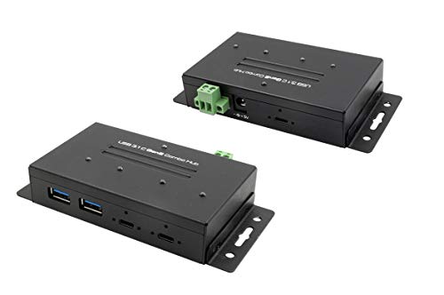 Exsys EX-1240HMVS - USB 3.1 (Gen2) Metall HUB mit 4 Ports 2 x USB-C und 2 x USB-A Anschluss von Exsys