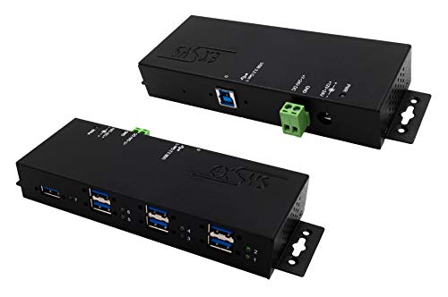 Exsys EX-1517HMVS - Managed 7 Port USB 3.2 Gen1 Metall HUB, Überspannungsschutz von Exsys