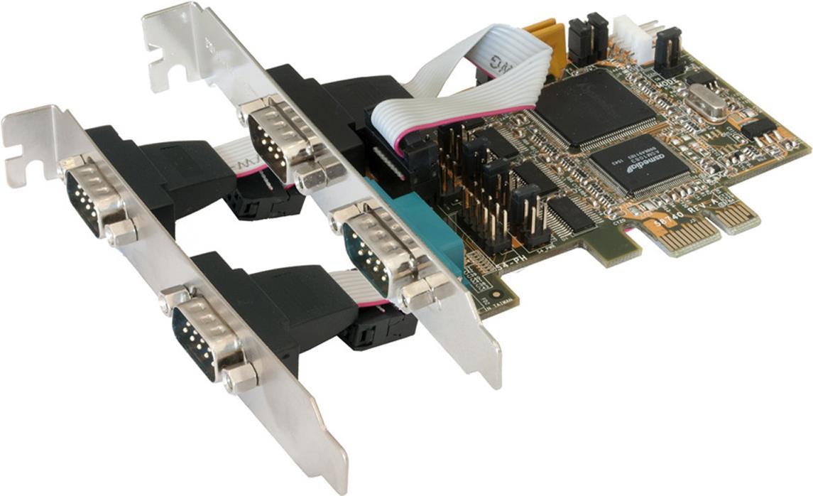 Exsys EX-44064 - Serieller Adapter - PCIe 3.0 - RS-232/V.24 x 4 (EX-44064) von Exsys
