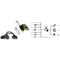 Exsys EX 44343 - Adapter Parallel/Seriell - PCI Express - parallel, RS-232, V.24 - 2 Anschlüsse + 1 paralleler Port (EX-44343) von Exsys