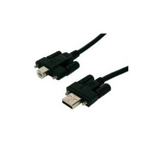Exsys EX-K1552V - USB-Kabel - USB Typ A, 4-polig (M) - USB Typ B, 4-polig (M) - 2,0m (USB / USB2.0) - Fl�gelschrauben (EX-K1552V) von Exsys