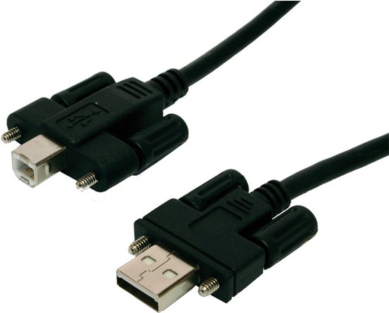 Exsys EX-K1555V - USB-Kabel - USB Typ A, 4-polig (M) - USB Typ B, 4-polig (M) - 5,0m (USB / USB2.0) - Fl�gelschrauben (EX-K1555V) von Exsys