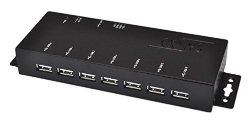 Exsys EX ex-1178s USB 2.0 480 Mbit/s schwarz HUB & Hub – Hubs & Hub (USB 2.0, USB 2.0, 480 Mbit/s, CC, USB, schwarz, Metall) von Exsys