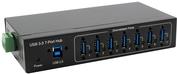 USB 3.2 HUB 7-Port Gen1 inkl.USB-Kab inkl.USB-Kabel,DIN-Rail-Kit,VIAVL811 (EX-11227HMVS) von Exsys