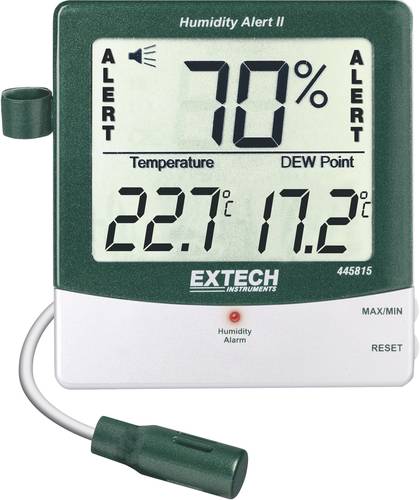 Extech 445815 Luftfeuchtemessgerät (Hygrometer) 10% rF 99% rF Taupunkt-/Schimmelwarnanzeige von Extech