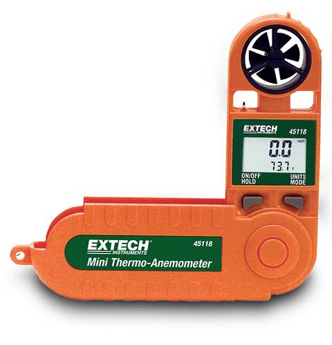 Extech 45118 Mini-Thermo-Anemometer 1.1 bis 20 m/s von Extech