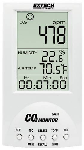 Extech CO220 Kohlendioxid-Messgerät 0 - 9999 ppm von Extech