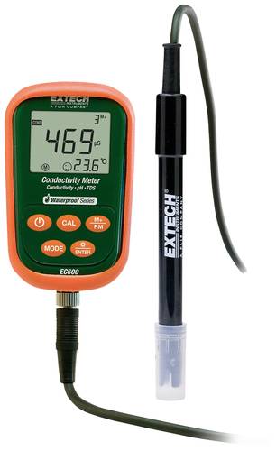 Extech EC600 pH-Messgerät pH-Wert, Leitfähigkeit, Temperatur, Widerstand, mV, TDS, Salzgehalt von Extech