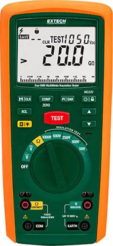 Extech MG320 Isolationsmessgerät 50 V, 100 V, 250 V, 500 V, 1000V 20 GΩ von Extech