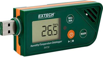 Extech RHT30 Multi-Datenlogger Messgröße Luftfeuchtigkeit, Temperatur -30 bis +70 °C 0.1 bis 99.9 % rF PDF Funktion (RHT30) von Extech