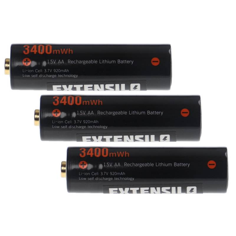 Extensilo für Medizin / Fernbedienung / Taschenlampe / E-Zigarette / Spielzeug Akku Li-Ion 920 mAh von Extensilo