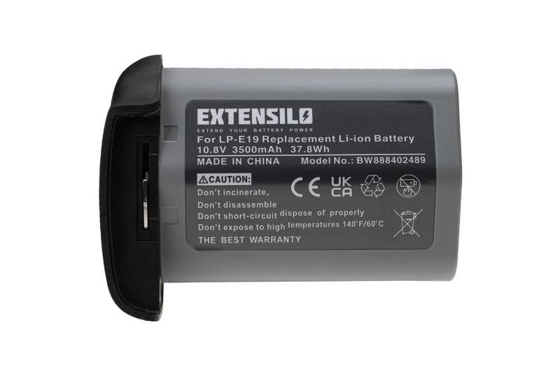 Extensilo Ersatz für Canon LP-E19 für Digitalkamera / Kamera (3500 mAh, 10,8 V, Kamera-Akku Li-Ion 3500 mAh von Extensilo