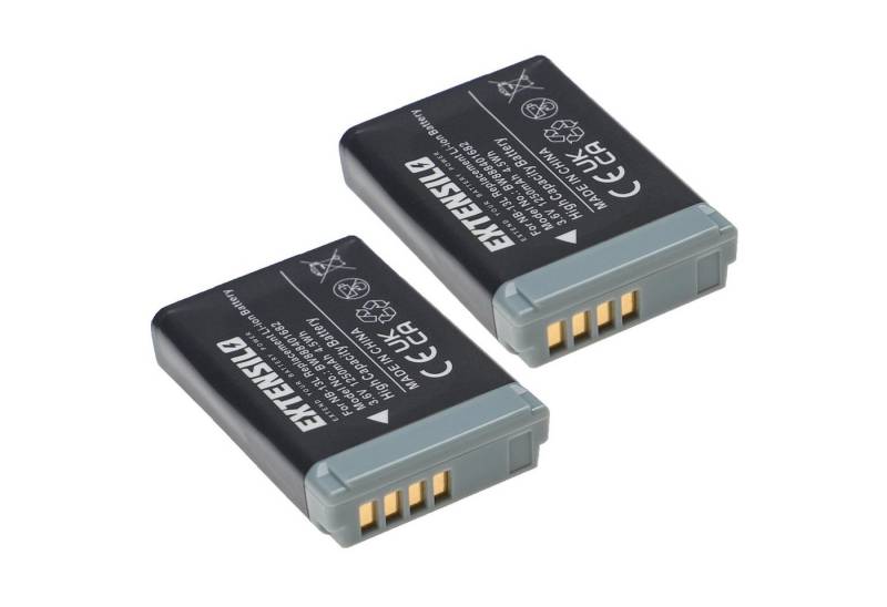 Extensilo Ersatz für Canon NB-13L für Digitalkamera / Kamera (1250 mAh, 3,6 V, Kamera-Akku Li-Ion 1250 mAh von Extensilo