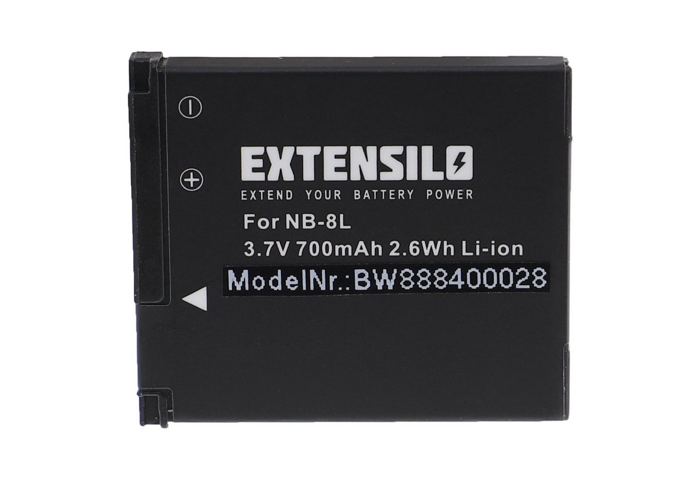 Extensilo Ersatz für Canon NB-8L für Kamera / Foto / Kompaktkamera (700 mAh, 3,7 Kamera-Akku Li-Ion 700 mAh von Extensilo