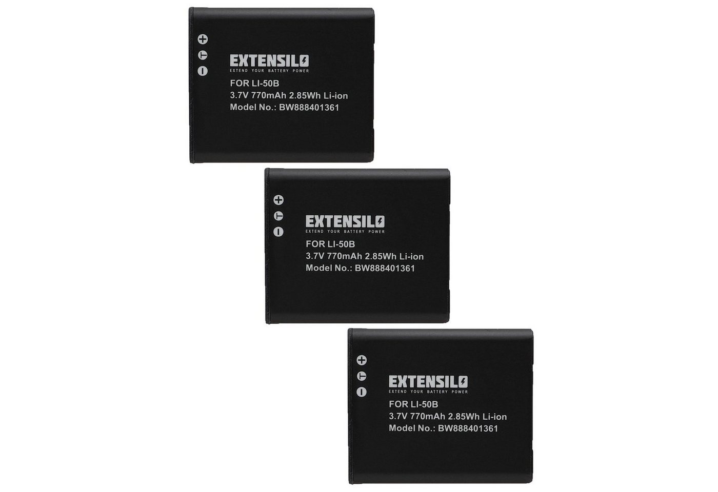 Extensilo Ersatz für Kodak LB-052 für Digitalkamera / Kamera (770 mAh, 3,7 V, Kamera-Akku Li-Ion 770 mAh von Extensilo
