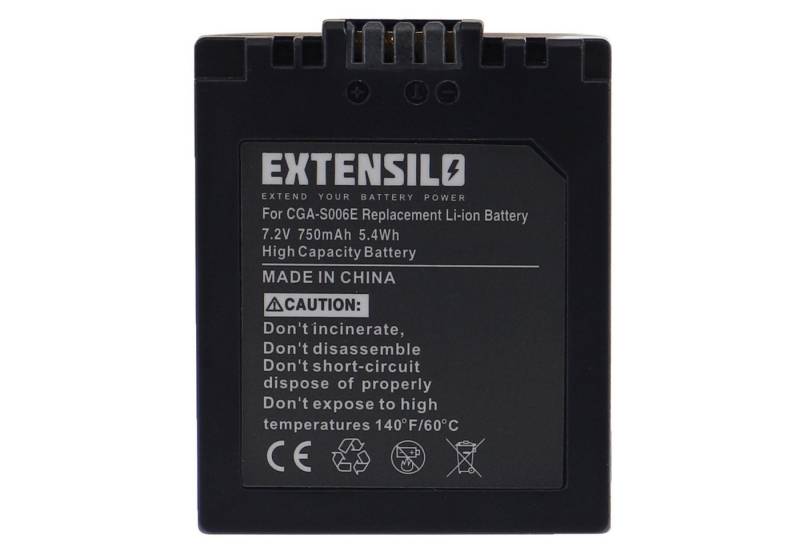Extensilo Ersatz für Leica BP-DC5 für Kamera (750 mAh, 7,2 V, Li-Ion) Kamera-Akku Li-Ion 750 mAh von Extensilo