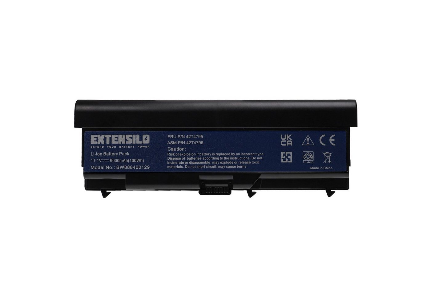 Extensilo Ersatz für Lenovo FRU 42T4927 für Laptop-Akku Li-Ion 9000 mAh (11,1 V) von Extensilo