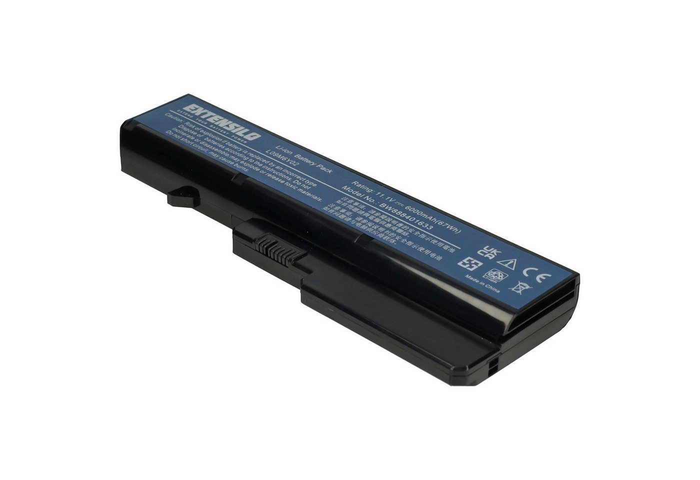 Extensilo Ersatz für Lenovo L09S6Y02, L10C6Y02, L10M6F21, L10P6F21, L10P6Y22, Laptop-Akku 6000 mAh von Extensilo