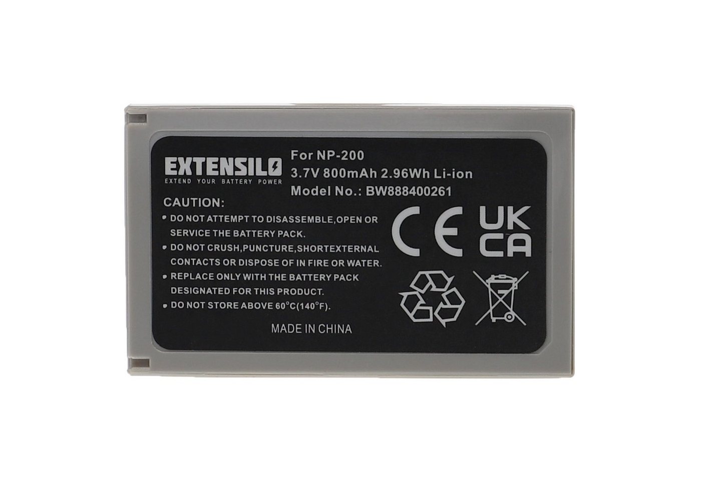 Extensilo Ersatz für Minolta NP-200 für Kamera-Akku Li-Ion 800 mAh (3,7 V) von Extensilo