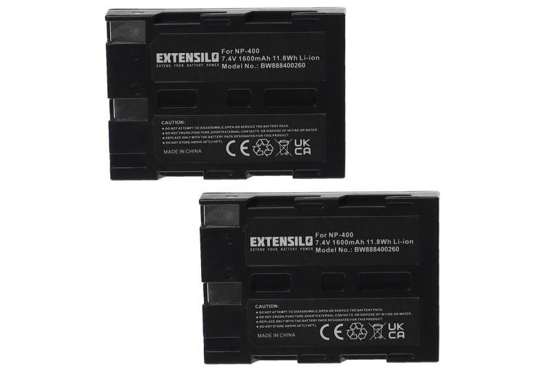 Extensilo Ersatz für Minolta NP-400 für Digitalkamera / Kamera (1600 mAh, 7,4 V, Kamera-Akku Li-Ion 1600 mAh von Extensilo