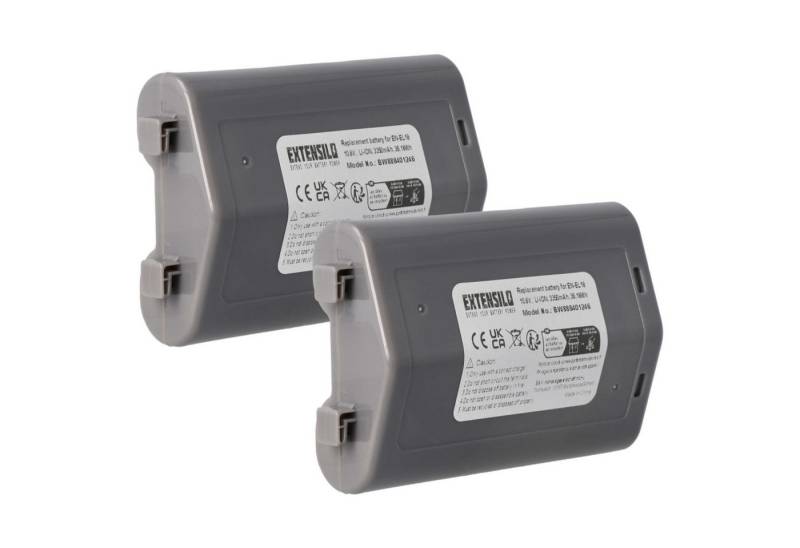 Extensilo Ersatz für Nikon EN-EL18 für Digitalkamera / Kamera (3350 mAh, 10,8 V, Kamera-Akku Li-Ion 3350 mAh von Extensilo