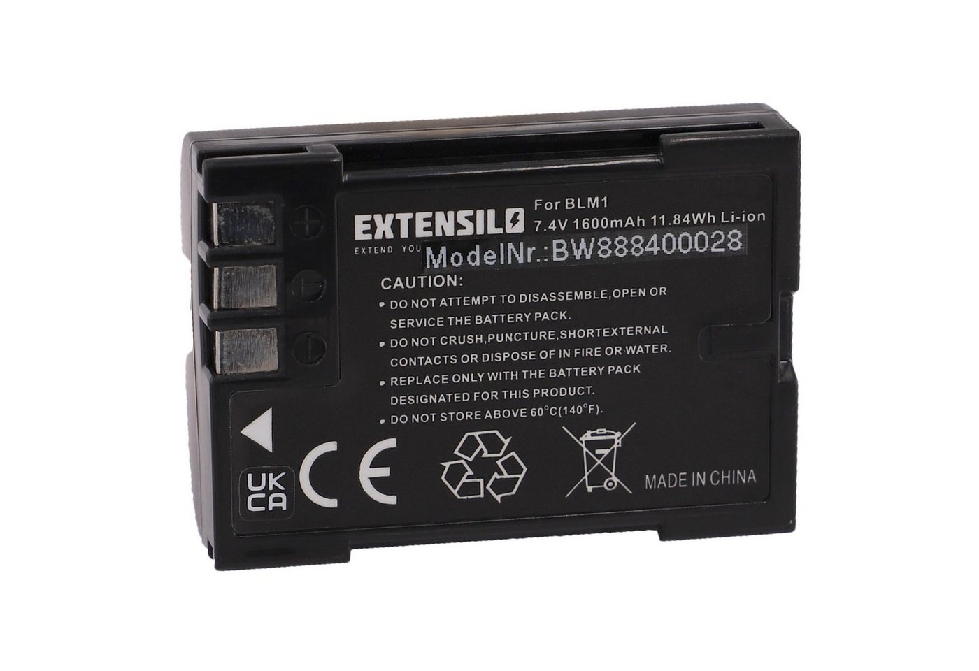 Extensilo Ersatz für Olympus PS-BLM1 für Kamera-Akku Li-Ion 1600 mAh (7,4 V) von Extensilo