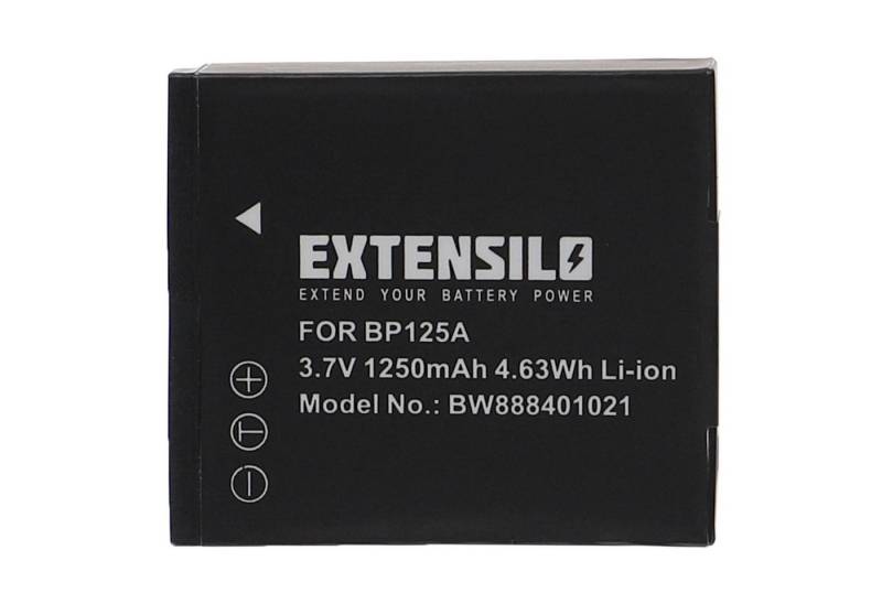 Extensilo Ersatz für Samsung AD43-00197A, BP125A, IA-BP125, IA-BP125A, IA-BP125A/EPP, IA-BP125EPP für Kamera / Camcorder Analog / Camcorder Digital (1250mAh, 3,7V, Li-Ion) Kamera-Akku 1250 mAh von Extensilo