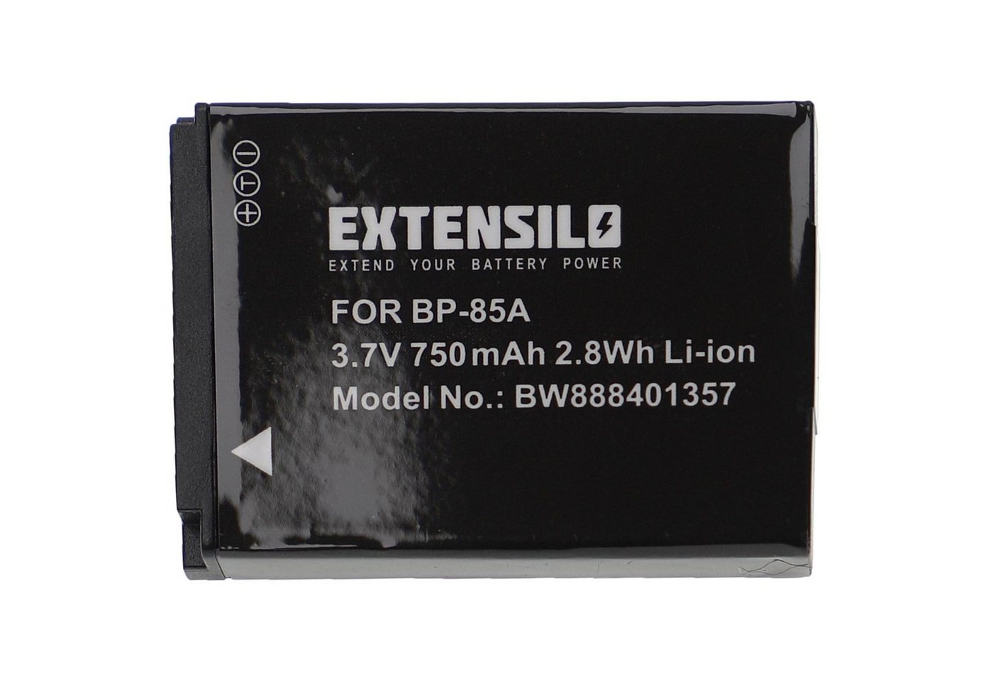 Extensilo Ersatz für Samsung BP-85a, BP85a, EA-BP85a, IA-BP85a für Digitalkamera Kamera-Akku Li-Ion 750 mAh von Extensilo