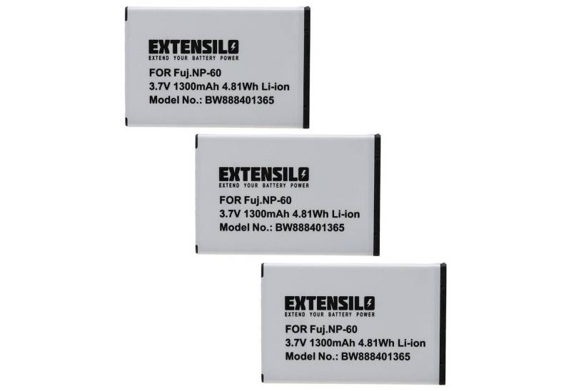 Extensilo Ersatz für Samsung SLB-1037, SLB-1137 für Digitalkamera / Kamera (1300 Kamera-Akku Li-Ion 1300 mAh von Extensilo