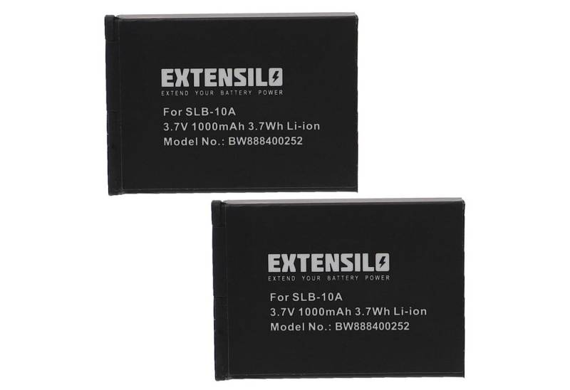 Extensilo Ersatz für Samsung SLB-10A für Kamera / Foto Digitalkamera / Foto DSLR (1000mAh, 3,7V, Li-Ion) Kamera-Akku 1000 mAh von Extensilo