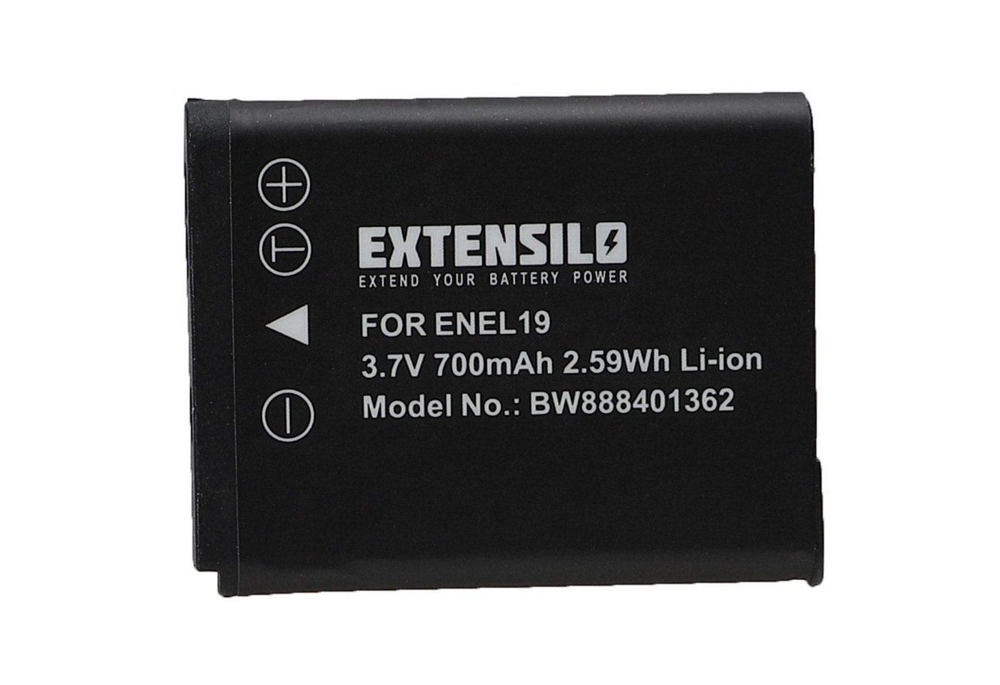Extensilo Ersatz für Sony NP-BJ1 für Digitalkamera / Kamera (700 mAh, 3,7 V, Kamera-Akku Li-Ion 700 mAh von Extensilo