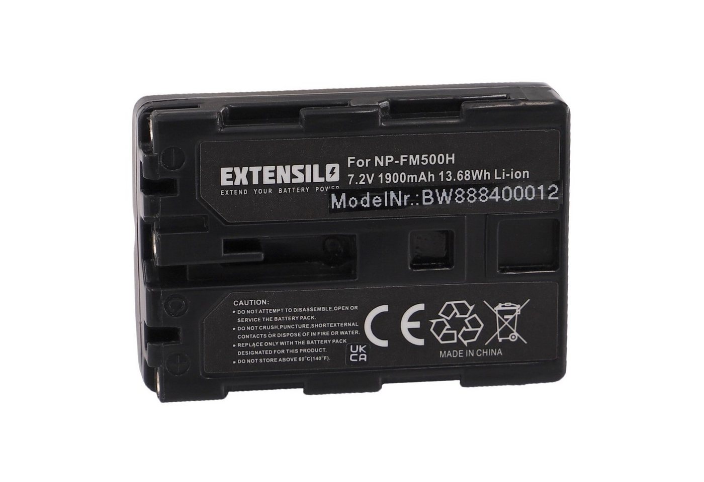 Extensilo Ersatz für Sony NP-FM500H für Kamera-Akku Li-Ion 1900 mAh (7,2 V) von Extensilo