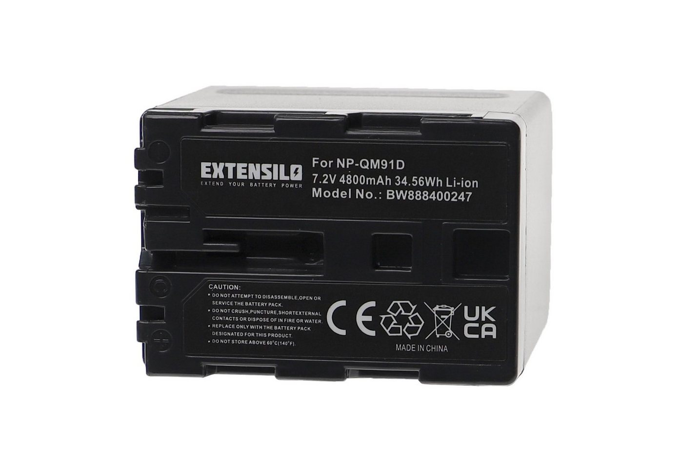 Extensilo passend für Sony DSC-S70, DSC-F828, DSC-R1, DSC-S30, DSC-S50, Kamera-Akku Li-Ion 4800 mAh von Extensilo