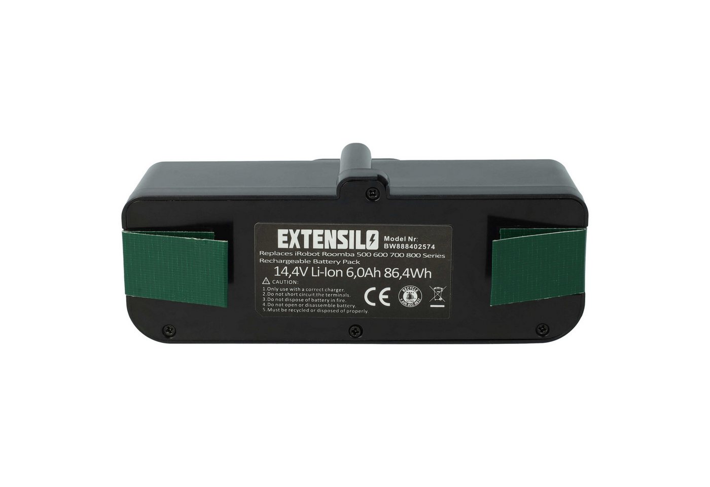 Extensilo Ersatz für iRobot 1800LI für Staubsauger-Akku Li-Ion 6000 mAh (14,4 V) von Extensilo