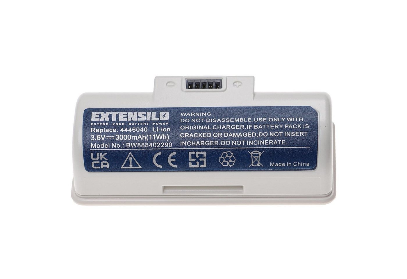 Extensilo Ersatz für iRobot 4446040, BC674 für Wischroboter (3000 mAh, 3,6 V, Staubsauger-Akku Li-Ion 3000 mAh von Extensilo