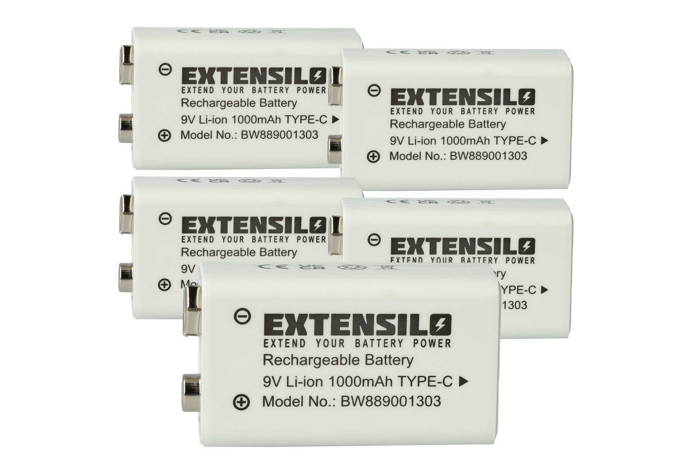 Extensilo für Akku Li-Ion 1000 mAh (9 V) von Extensilo