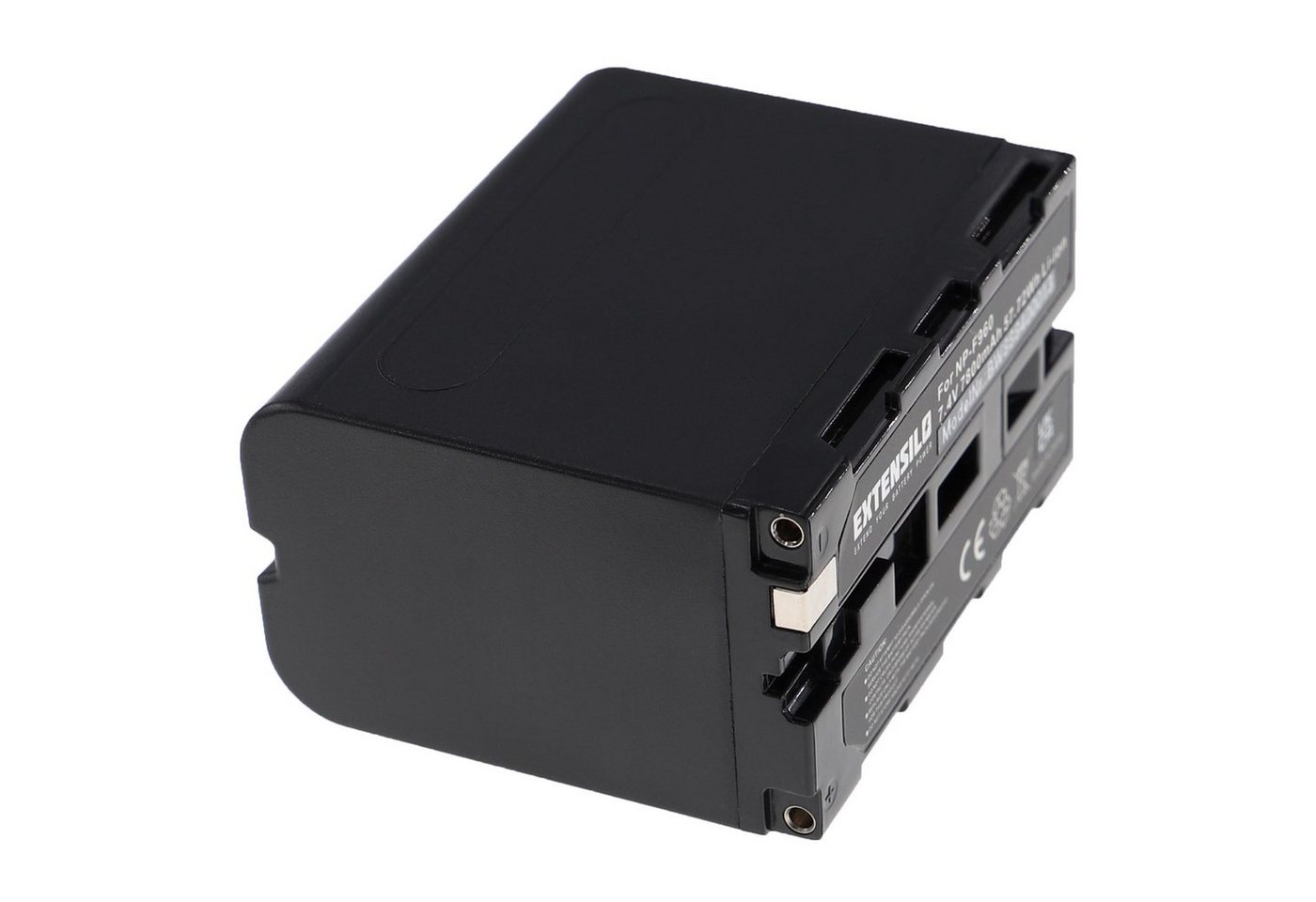 Extensilo kompatibel mit Atomos Ninja 10-bit DTE field recorder Kamera-Akku Li-Ion 7800 mAh (7,4 V) von Extensilo