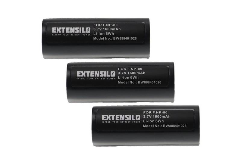 Extensilo passend für Fujifilm FinePix MX-6900, MX-6800 Digitalkamera / Kamera Kamera-Akku Li-Ion 1600 mAh von Extensilo