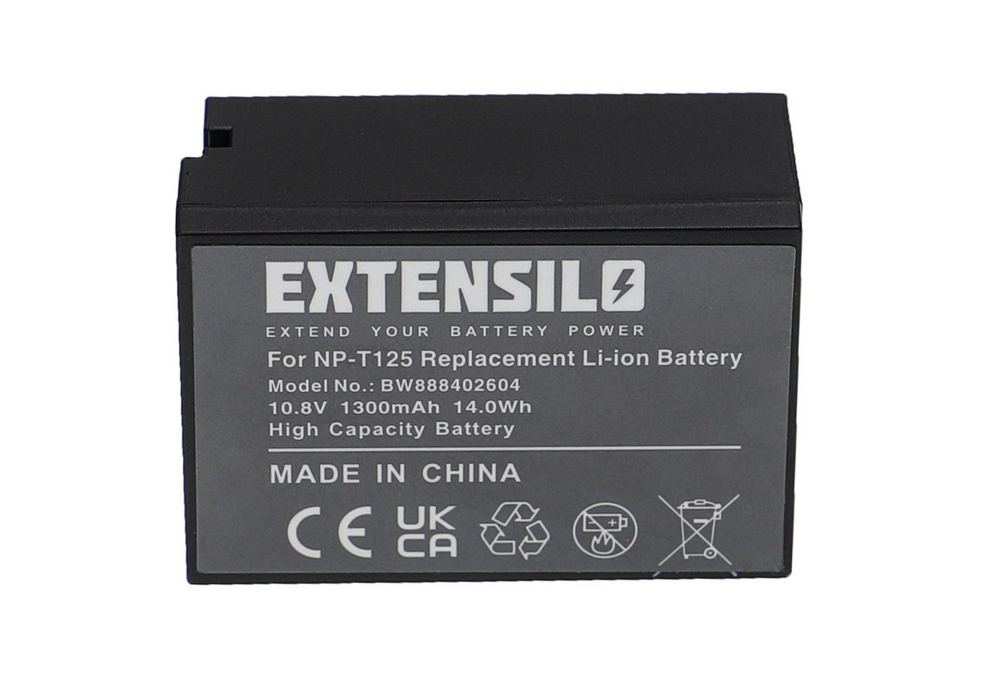 Extensilo passend für Fujifilm GFX 50S, GFX Medium Format Digitalkamera / Kamera Kamera-Akku Li-Ion 1300 mAh von Extensilo