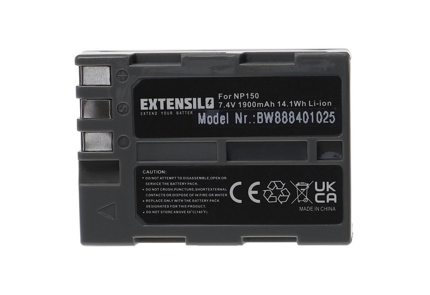 Extensilo passend für Fujifilm IS Pro, BC-150 Digitalkamera / Kamera (1900 mAh, Kamera-Akku Li-Ion 1900 mAh von Extensilo