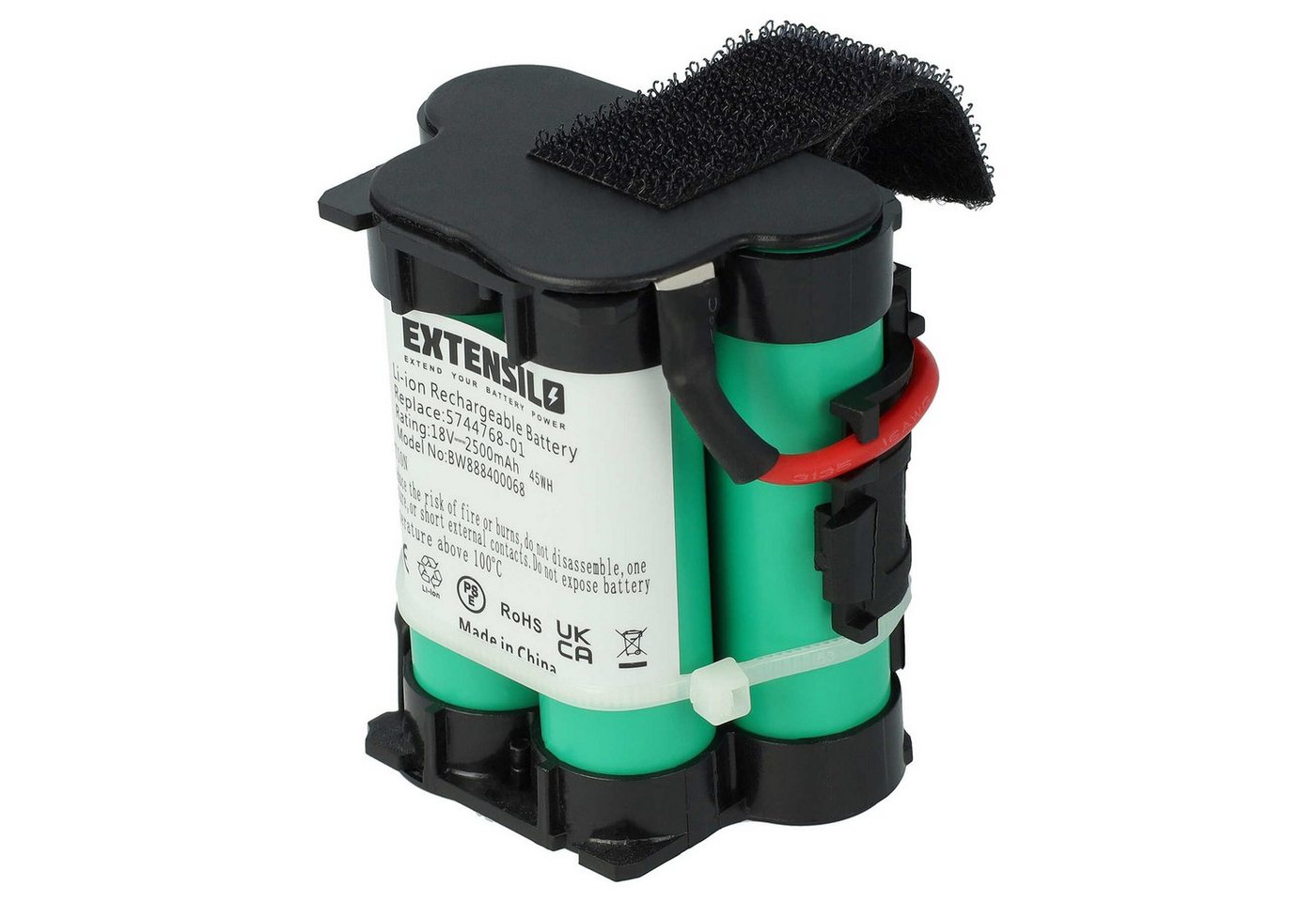 Extensilo passend für Gardena Robotic R80Li 2015, R80Li 2017, R80Li 2016, R80Li Akku Li-Ion 2500 mAh von Extensilo