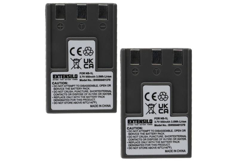 Extensilo passend für Jendigital JD 3.3 x 4ie, JD 5.2 z3 MPEG4, JD 6.0 z3 MPEG4 Kamera-Akku Li-Ion 950 mAh von Extensilo