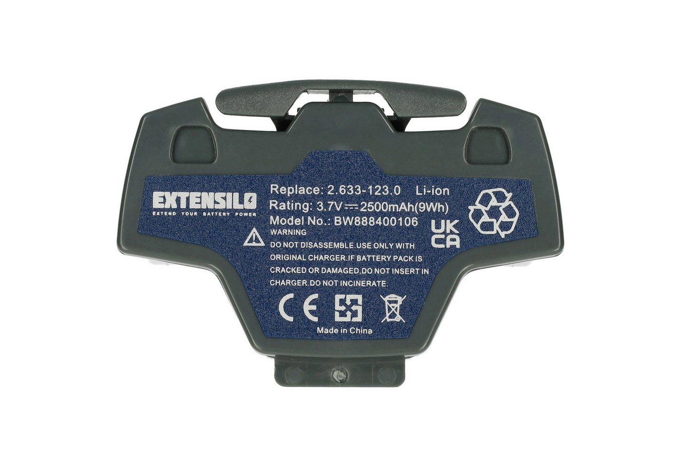 Extensilo passend für Kärcher 1.633-457.0, 1.633-459.0, 1.633-465.0, 1.633-461.0 Staubsauger-Akku Li-Ion 2500 mAh von Extensilo