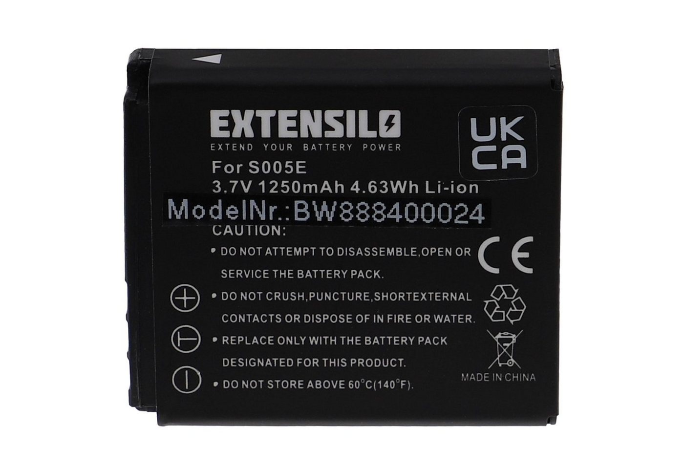 Extensilo passend für Leica C-Lux 1, D-Lux 3, D-Lux 2 Kamera / Foto / Kamera-Akku Li-Ion 1250 mAh von Extensilo