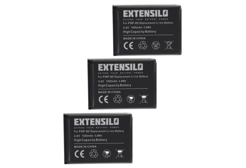 Extensilo passend für Medion Life X47023, P47011 Kamera (1600 mAh, 3,6 V, Kamera-Akku Li-Ion 1600 mAh von Extensilo